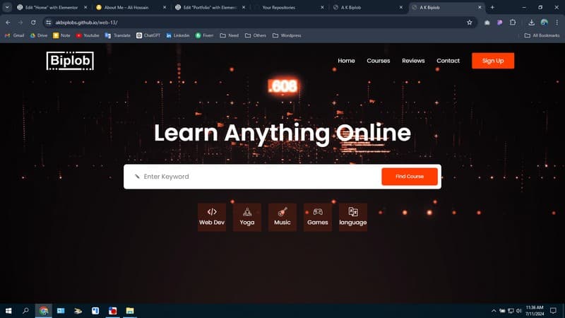 Animation Website Design